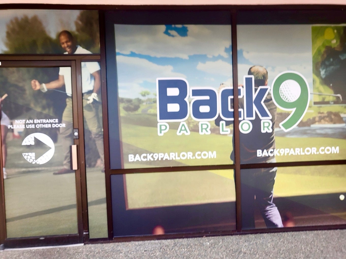 Transform and Increase the Visibility of Your Storefront with Perforated Window Graphics - Back9 Golf, Redmond, WA