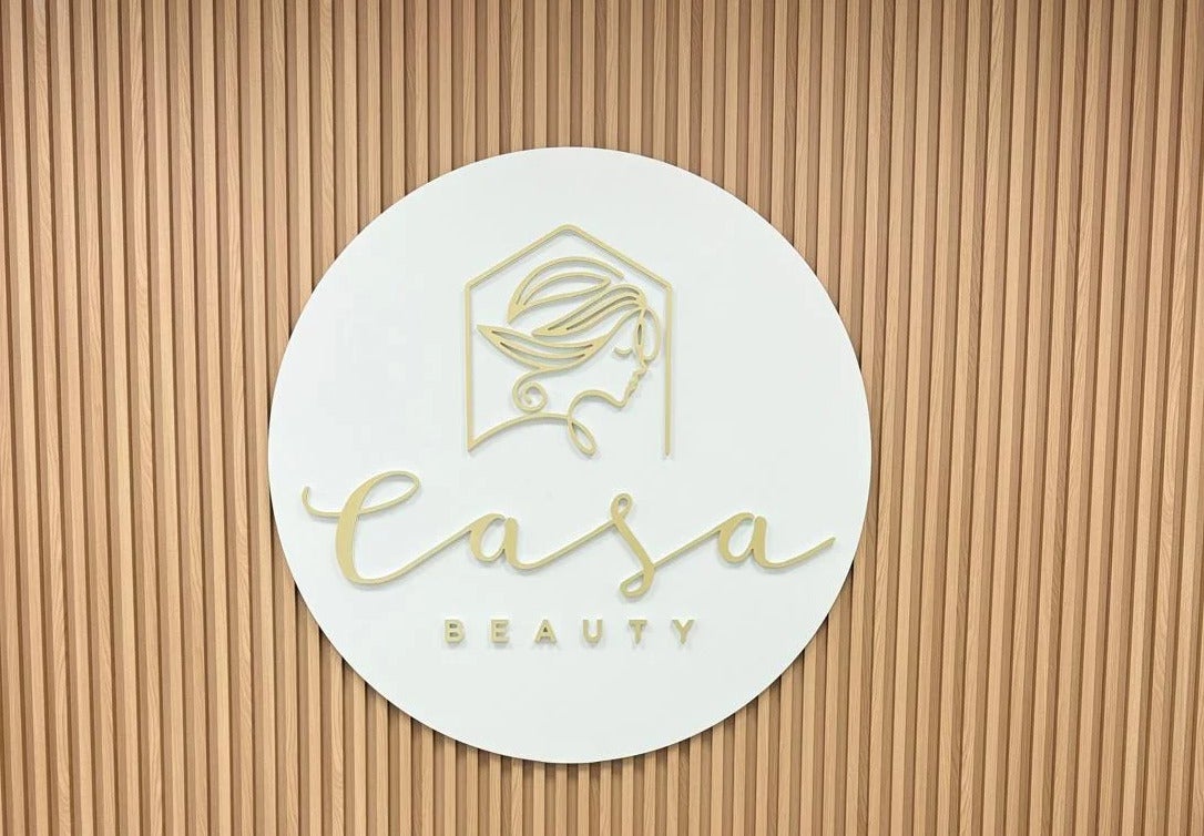 Dimensional Letter Sign On A Round Backer - Reception/Office Sign