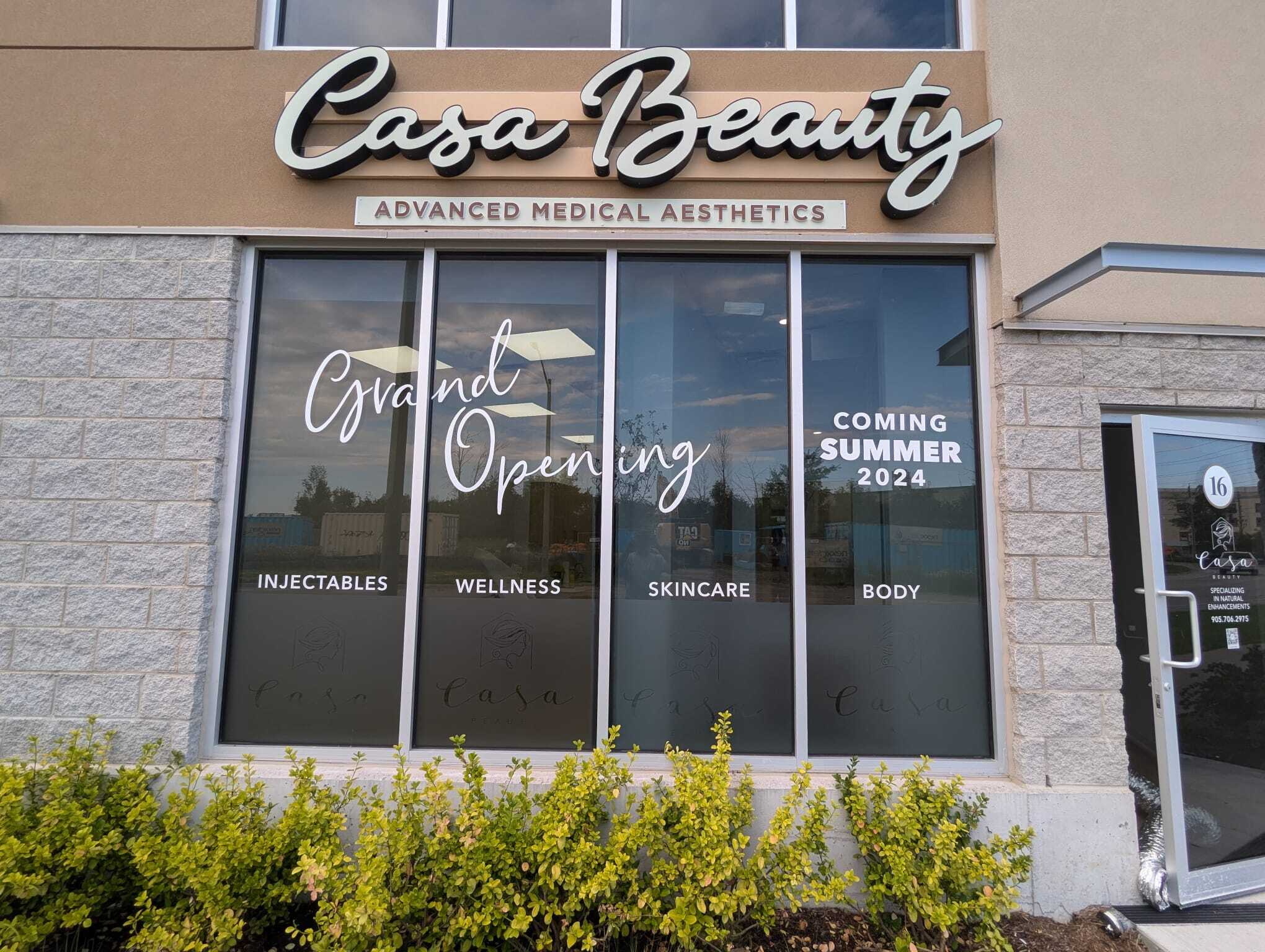 Illuminated Channel Letter - Casa Beauty