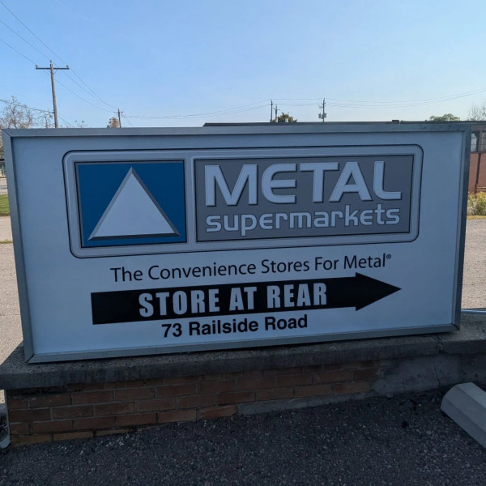 Lightbox Sign - Metal Supermarket