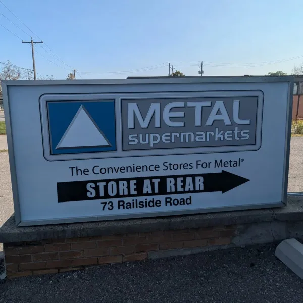 Lightbox Sign - Metal Supermarket