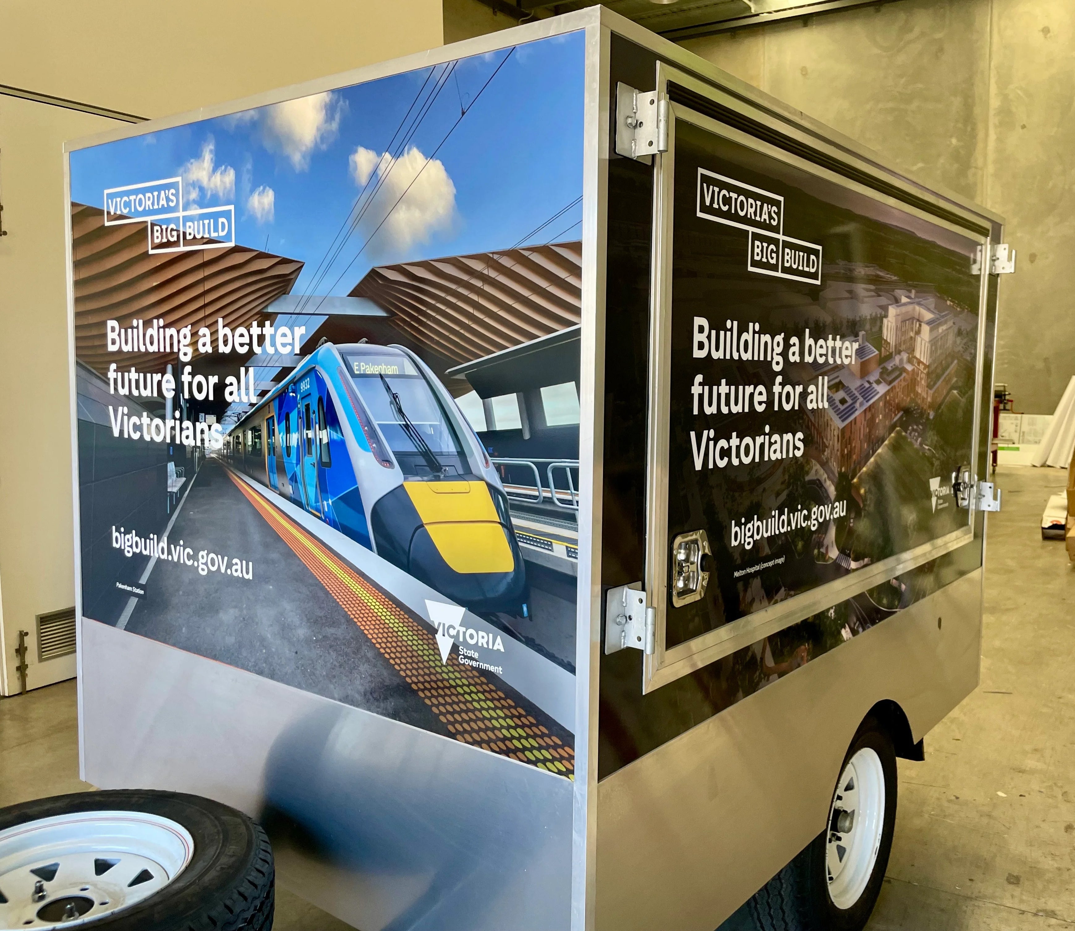 Trailer Wrap - ChatterBox Projects - Victoria's Big Build.