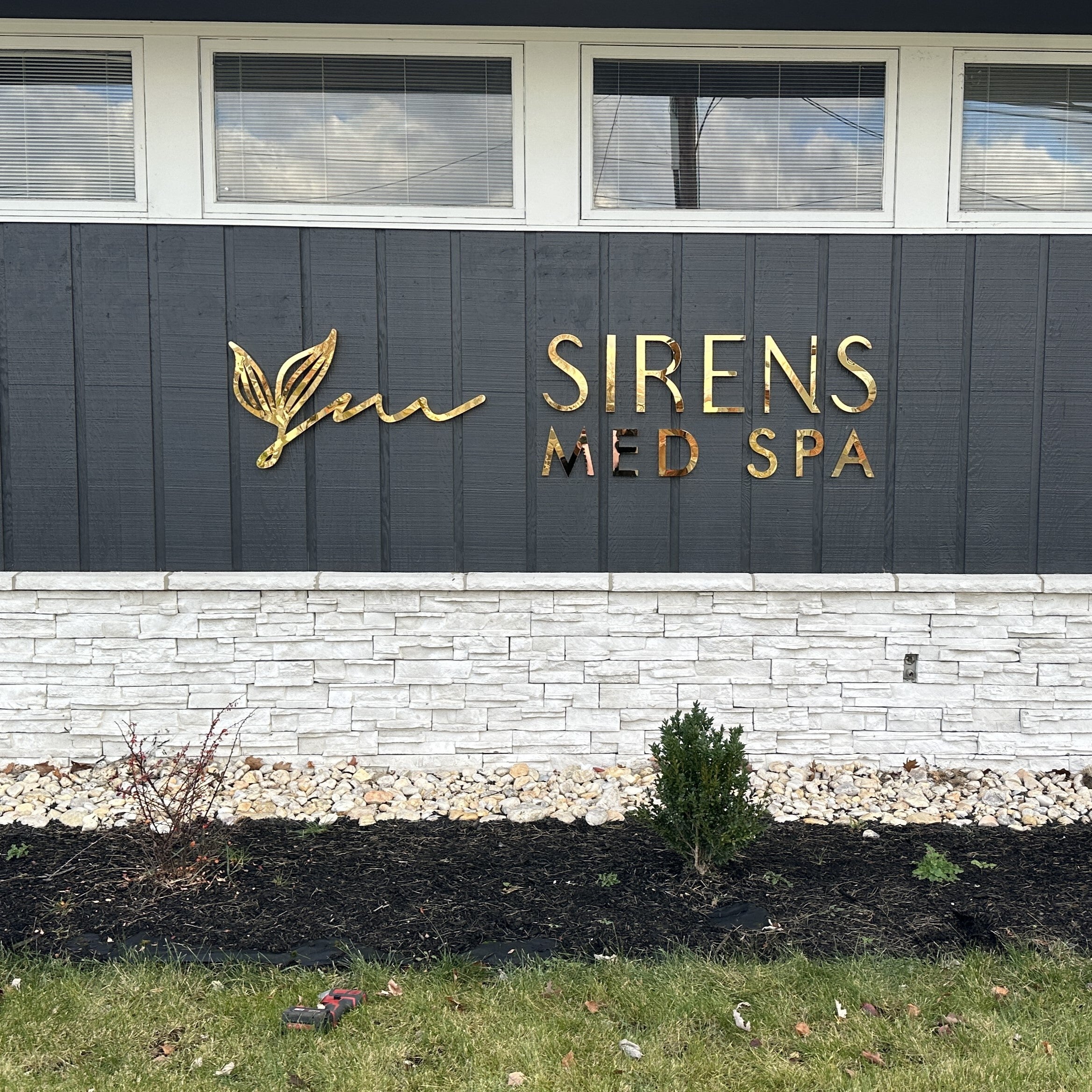 Building Front Treatment with Dimensional Letters