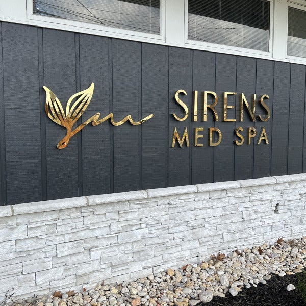 Building Front Treatment with Dimensional Letters