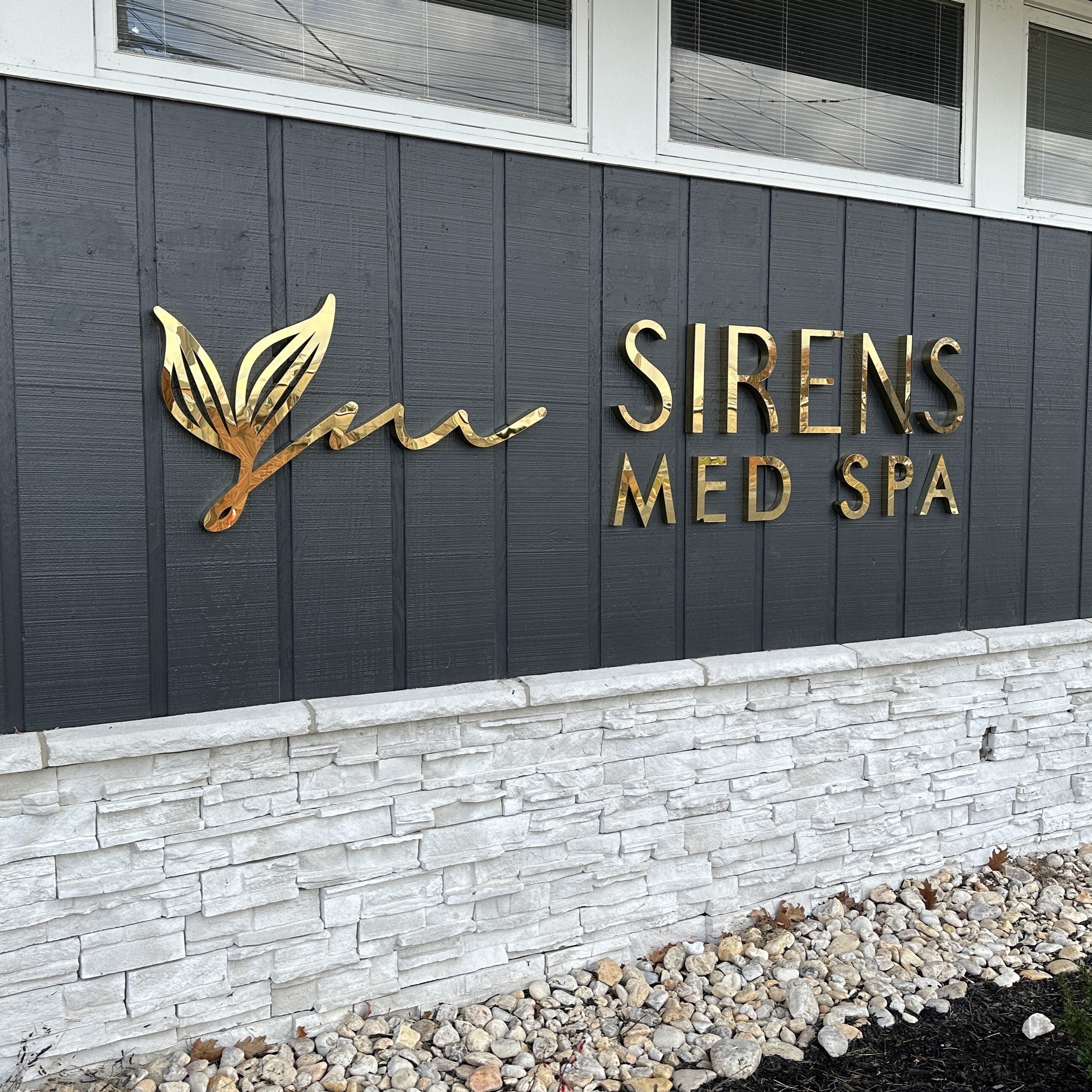Building Front Treatment with Dimensional Letters