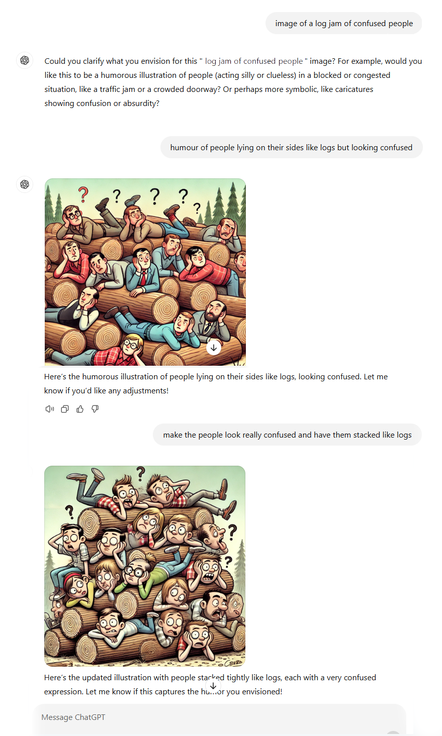 Log Jam of Confused People 1