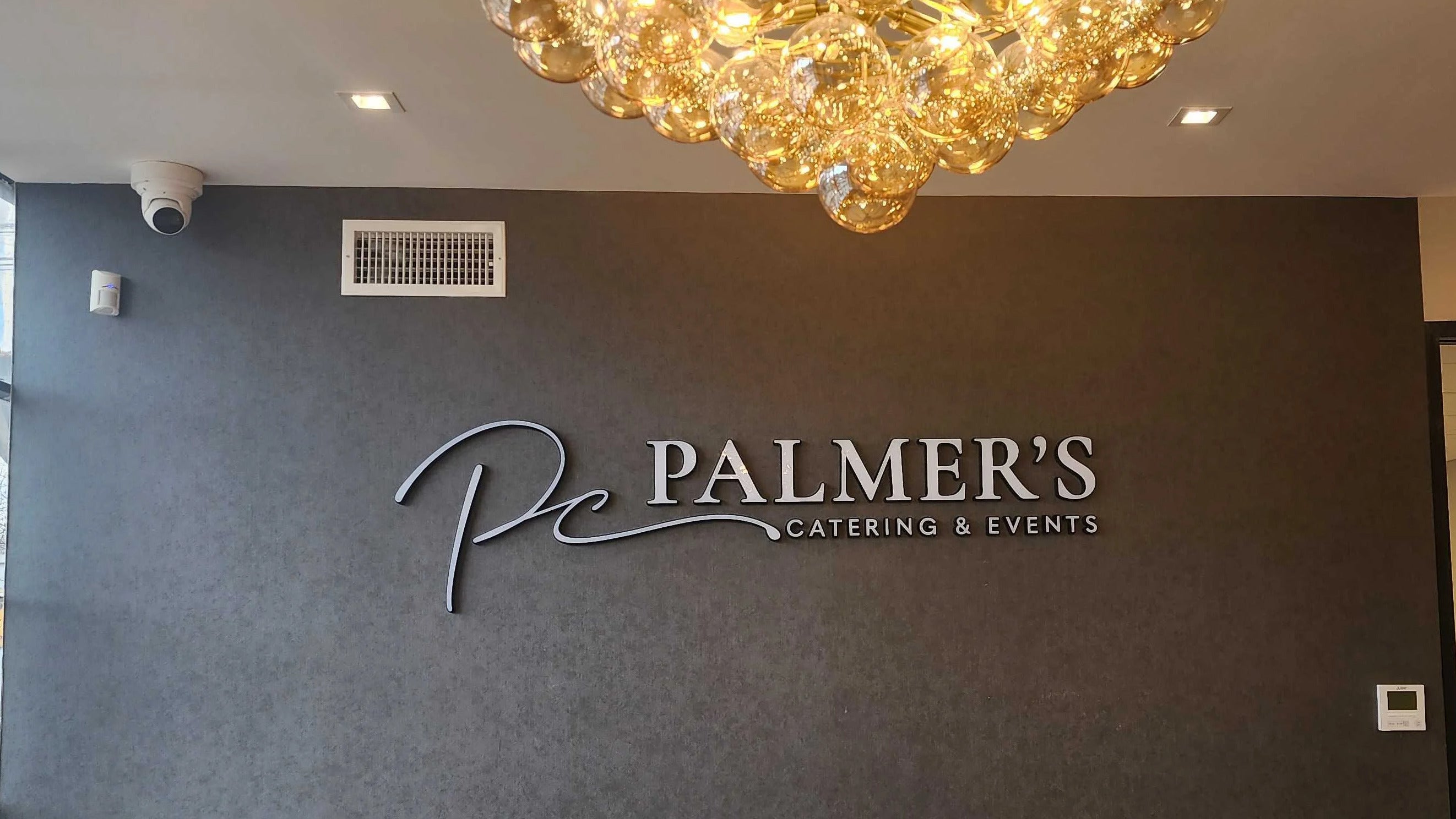 Elevate Your Space with Lit Acrylic Letters - Palmer's Catering in Darien, CT