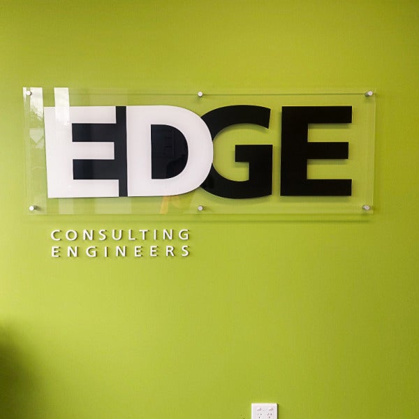 Elevated Branding: Reception Sign for Edge Consulting Engineers