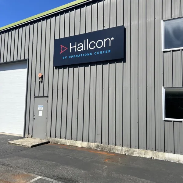 Custom Illuminated Building Sign - Hallcon Corporation, Redmond, WA