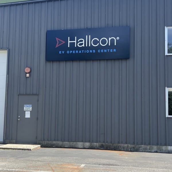 Custom Illuminated Building Sign - Hallcon Corporation, Redmond, WA