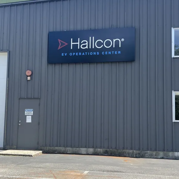 Custom Illuminated Building Sign - Hallcon Corporation, Redmond, WA