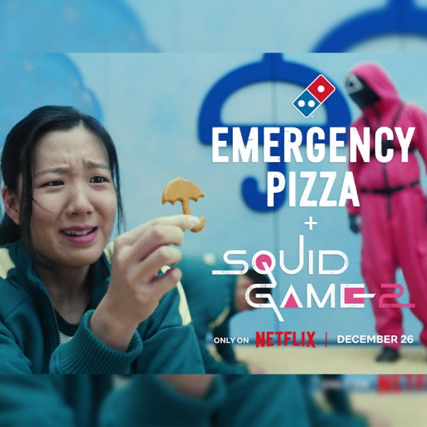 Domino's Pizza & Netflix Serve Up Emergency Pizza In The Squid Game Universe Domino's Pizza & Netflix Serve Up Emergency Pizza In The Squid Game Universe