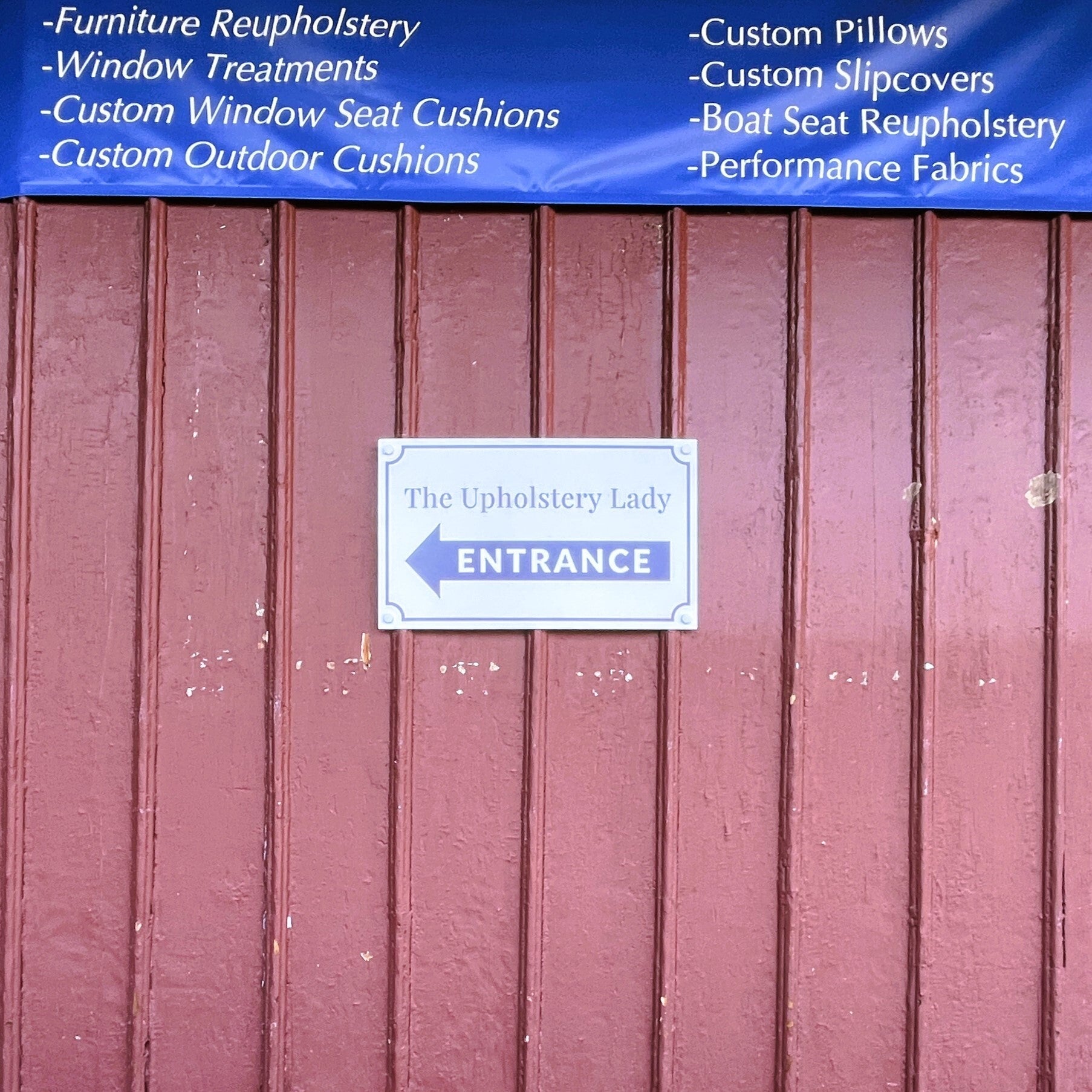 Upholstery Lady Signage