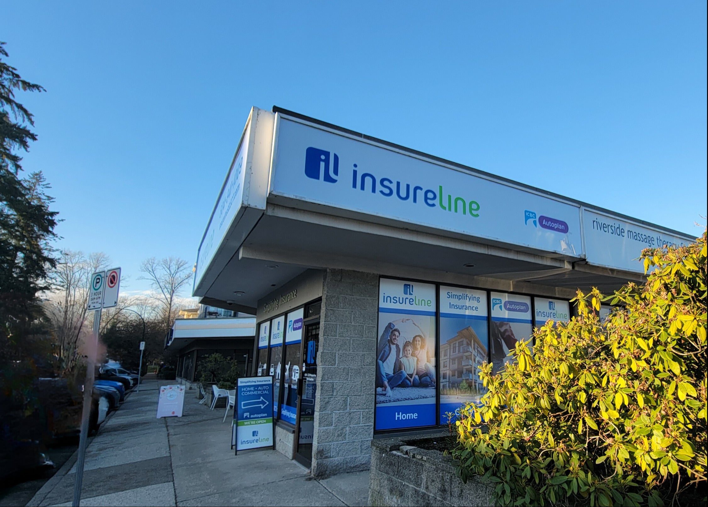 Fascia Sign - Illuminated Lightbox for Insureline  Marpole in Port Coquitlam, BC