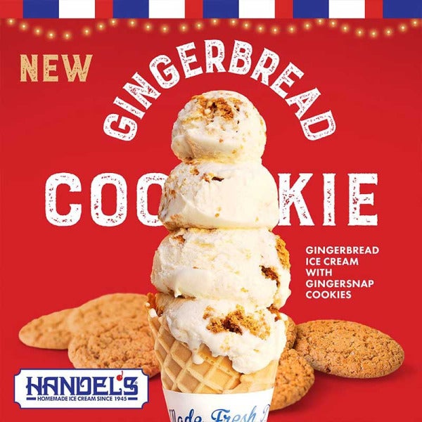 Unwrap Holiday Happiness at Handel's Homemade Ice Cream: Introducing the Delectable Gingerbread Cookie Ice Cream Flavor Unwrap Holiday Happiness at Handel's Homemade Ice Cream: Introducing the Delectable Gingerbread Cookie Ice Cream Flavor
