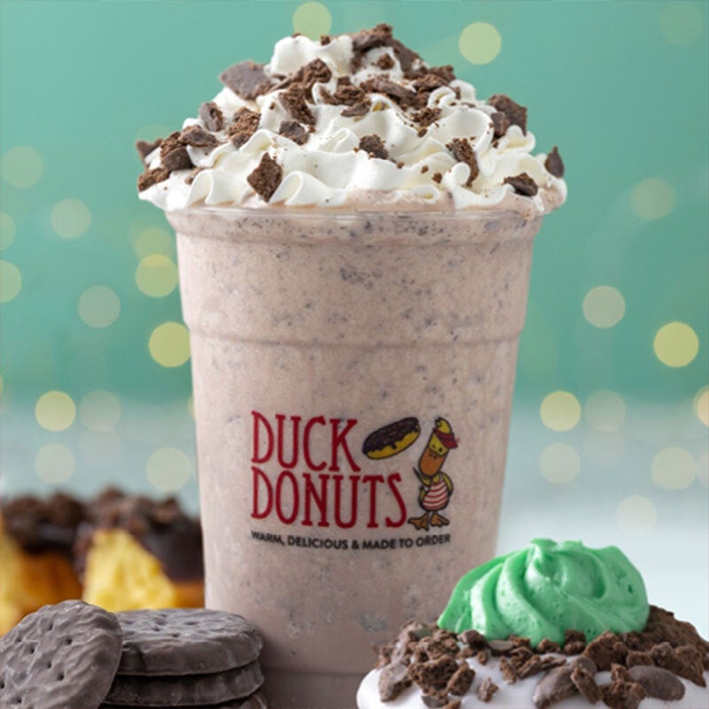 Duck Donuts' Holiday Menu Includes Thin Mints Milkshake and Festive Treats