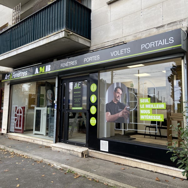 Enseigne et Adhésif vitrine Art&Fenêtres Brunoy