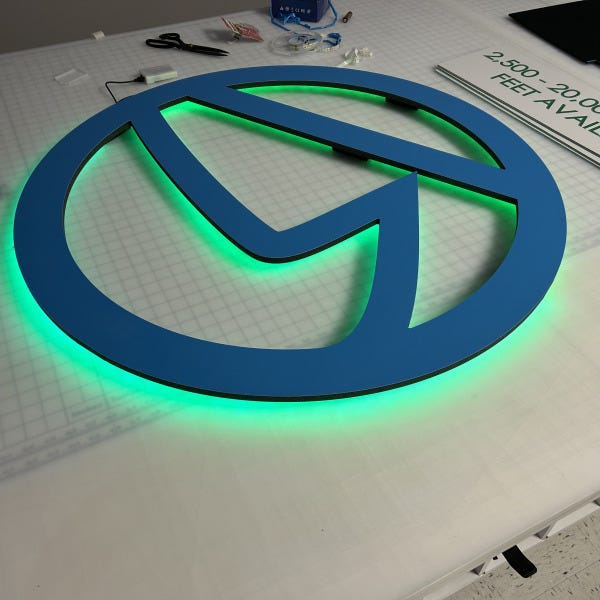 illuminated sign