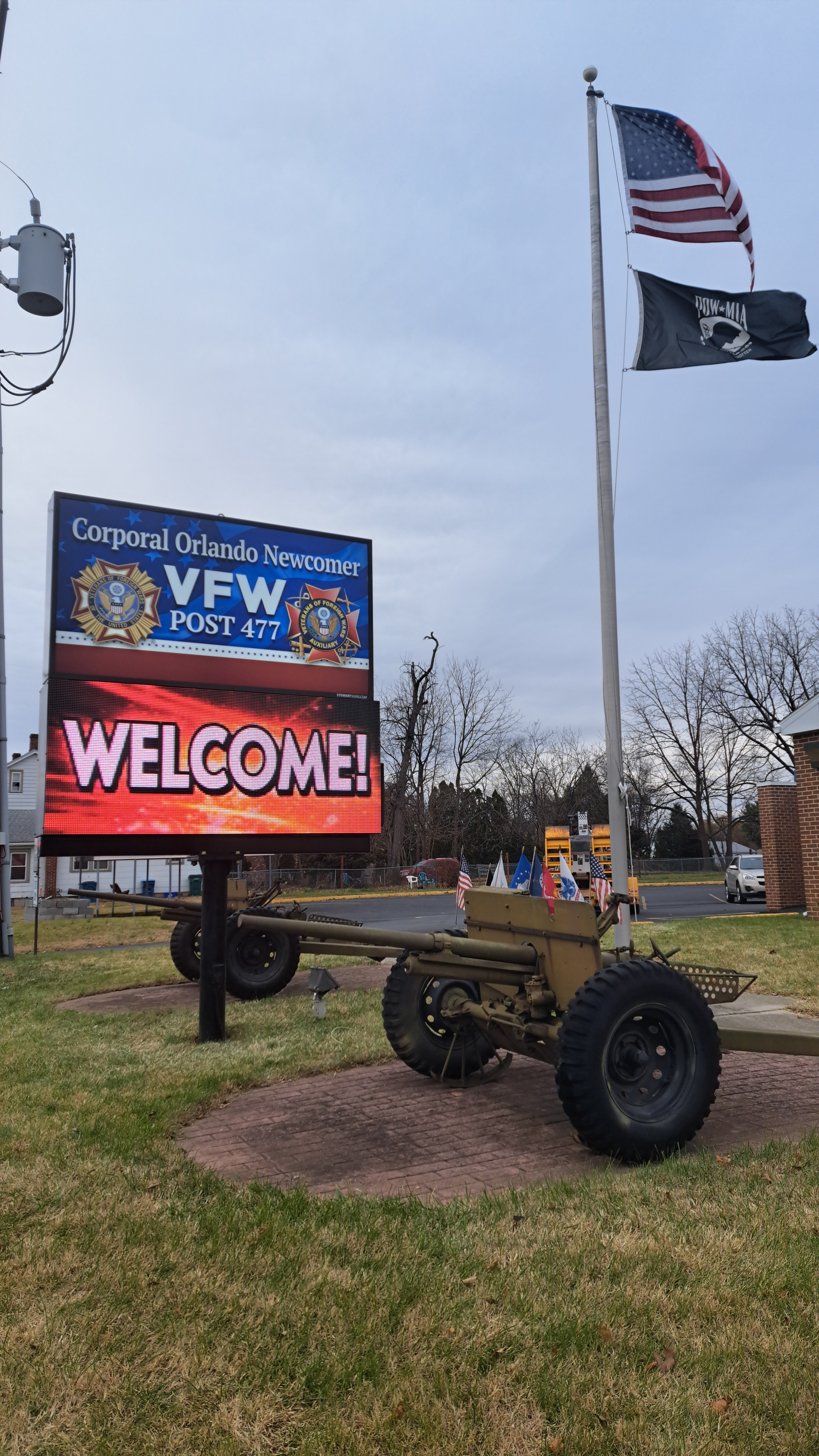 Digital Sign and Lightbox Installation for VFW Post 477 in Carlisle, PA