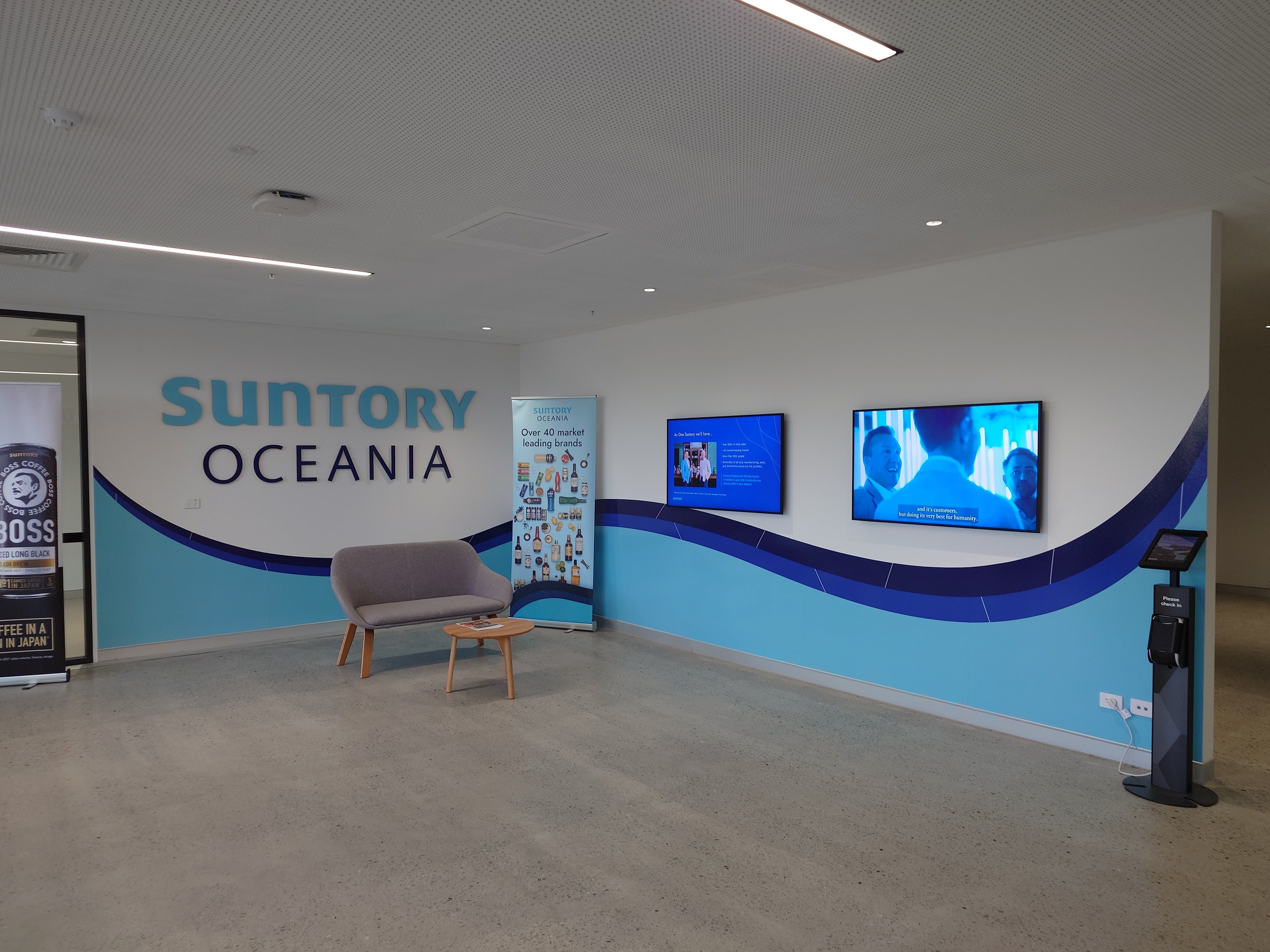 Suntory Oceania Reception & Boardroom Transformation