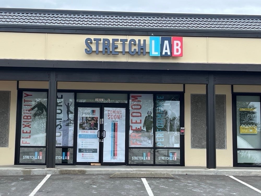 StretchLab Opens in Bellevue, WA - Custom Illuminated Storefront Sign Marks the Spot!