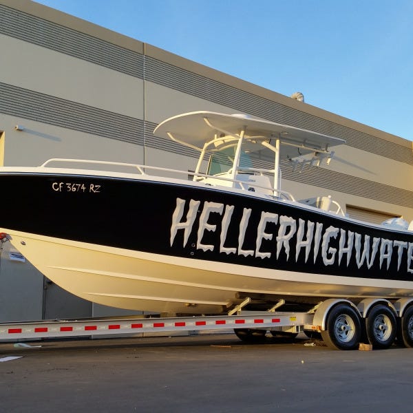 personalized boat wrap