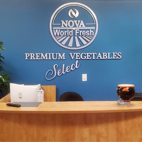 title="Receptionist Dimensional Letter Sign Indoor"