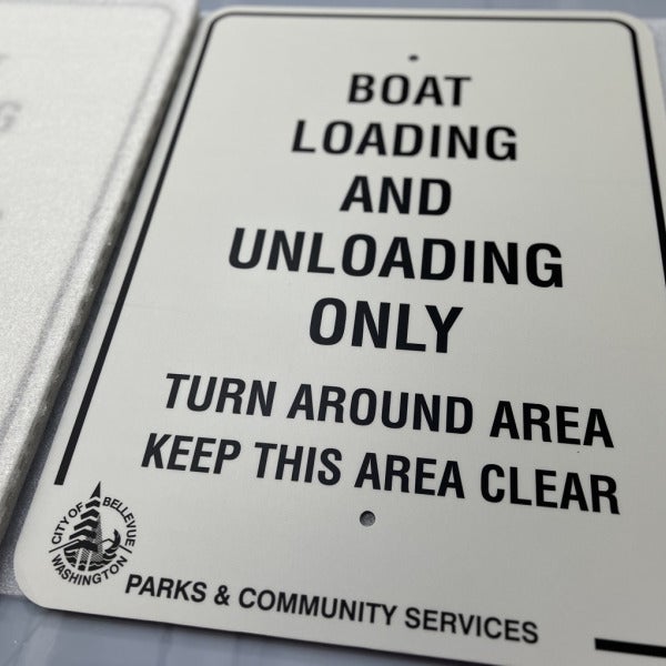 Custom Parking Signs - On Land or Water - Redmond, WA