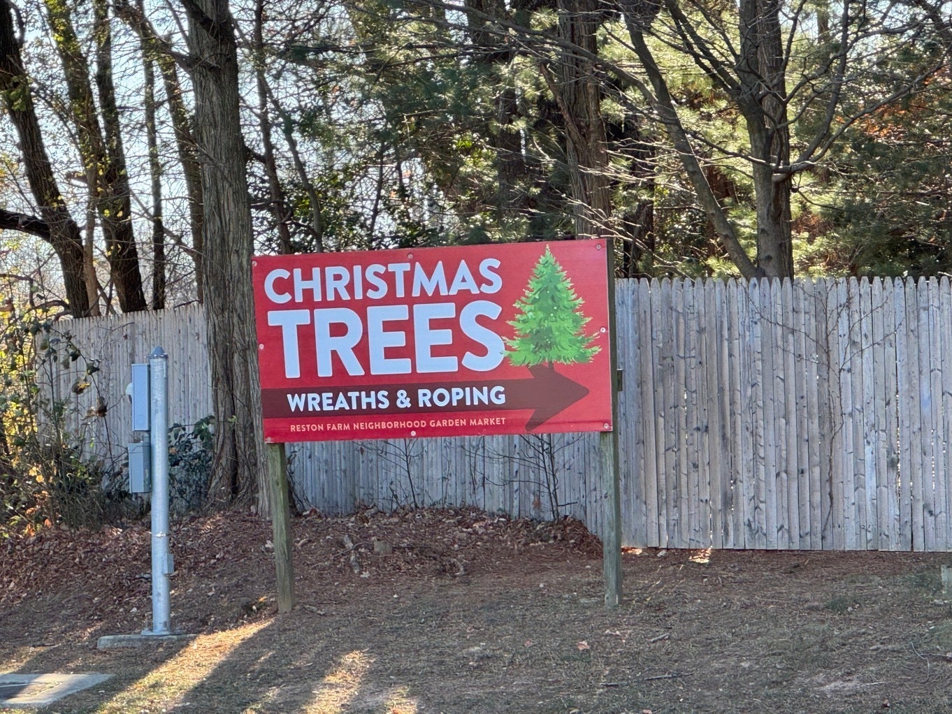 Festive Signage for Reston Farm’s Christmas Tree Lot!
