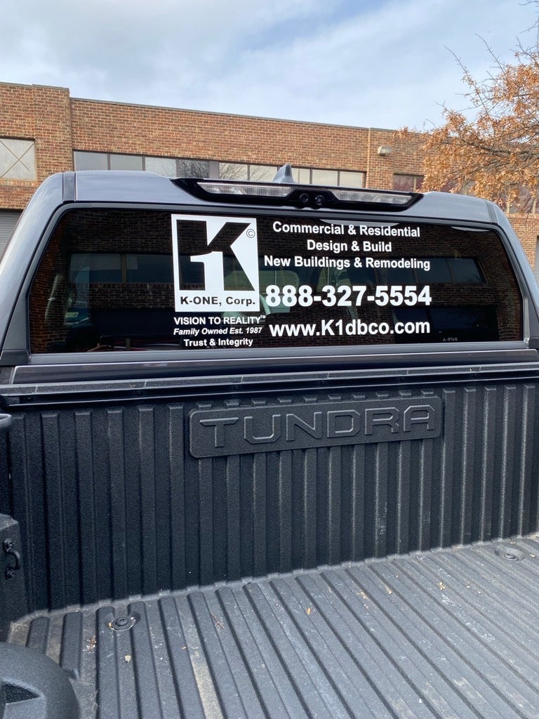 Drive Your Brand Forward: Custom Vehicle Graphics for K-ONE Construction