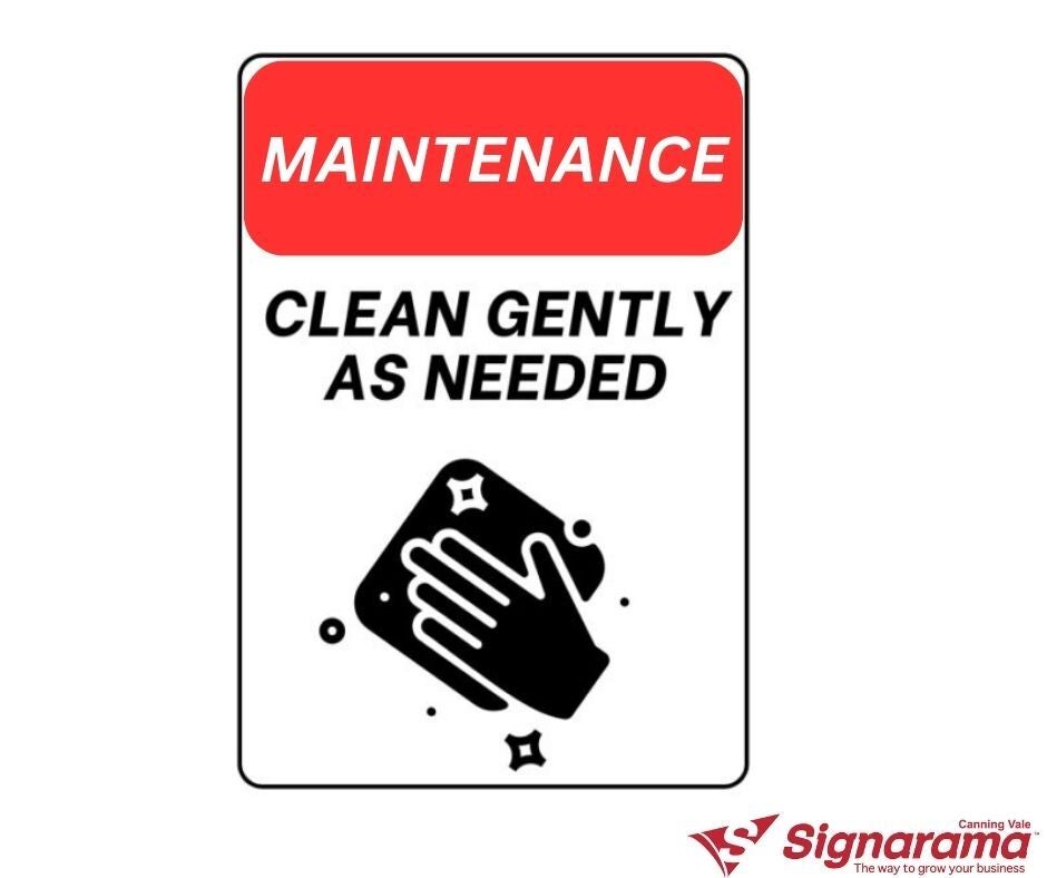 Maintain your signage