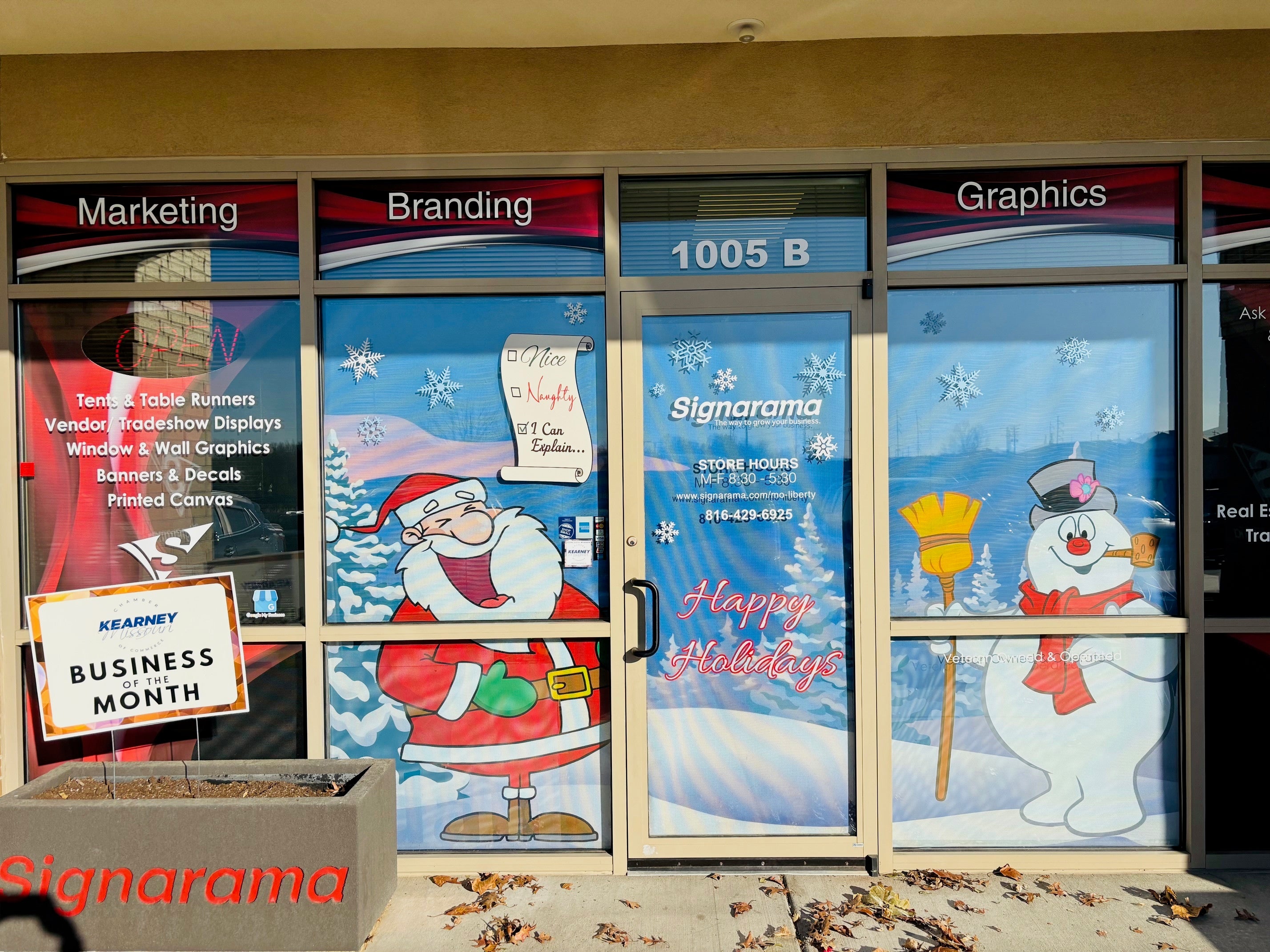 Window Graphics bring joy and curiousity, trust Signarama Liberty