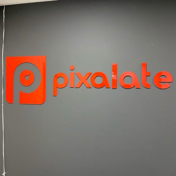 A Stunning Acrylic Lobby Sign for Pixalate in Tysons Corner