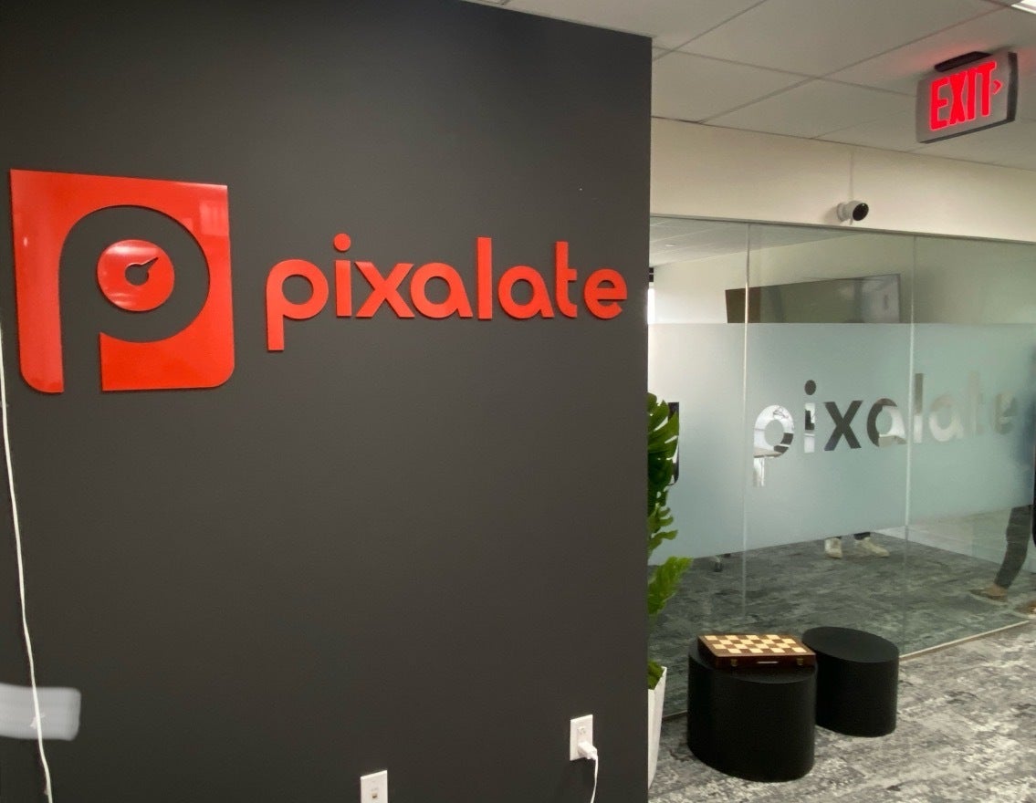 A Stunning Acrylic Lobby Sign for Pixalate in Tysons Corner