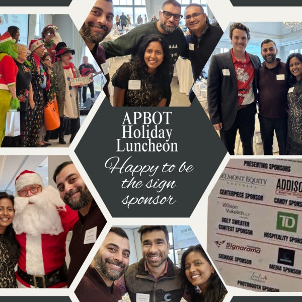 Ajax Pickering Board of Trade - Holiday Luncheon Sign Sponsor