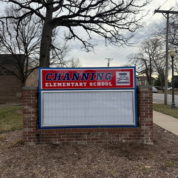Channing Elementary Reader Board
