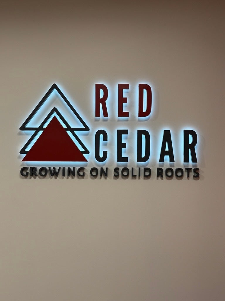 Elevating Red Cedar’s Brand with a Stunning Halo-Lit Lobby Sign