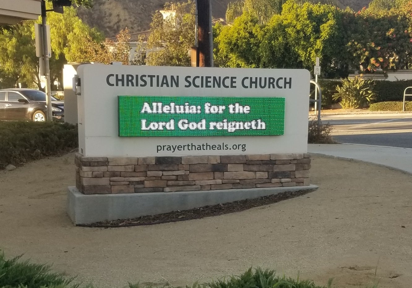Digital Monument Sign for Christian Church