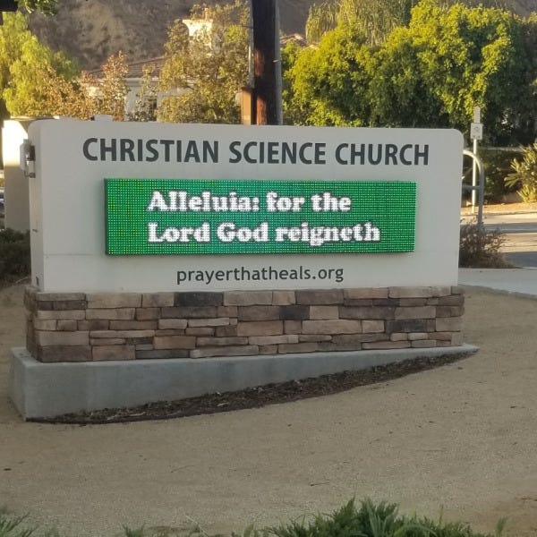 Digital Monument Sign for Christian Church