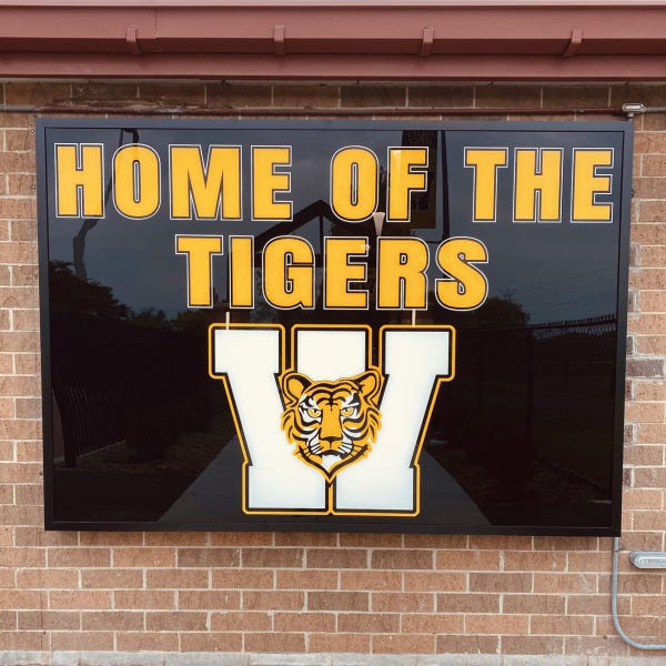 Joliet West - Home Of The Tigers Light Box