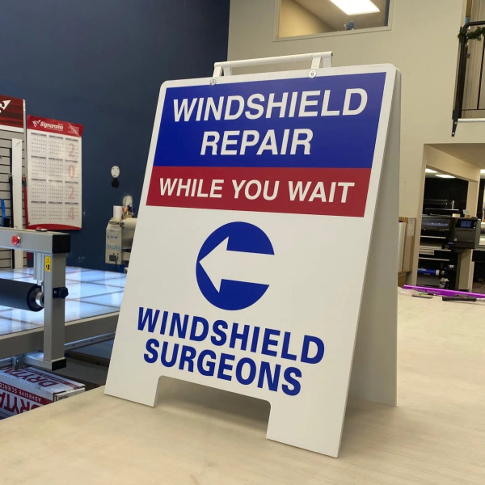 A-Frame/Sandwich Board for Windshield Surgeons in Edmonton, AB