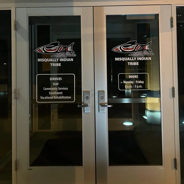 Nisqually Tribe - Door Logo and Information
