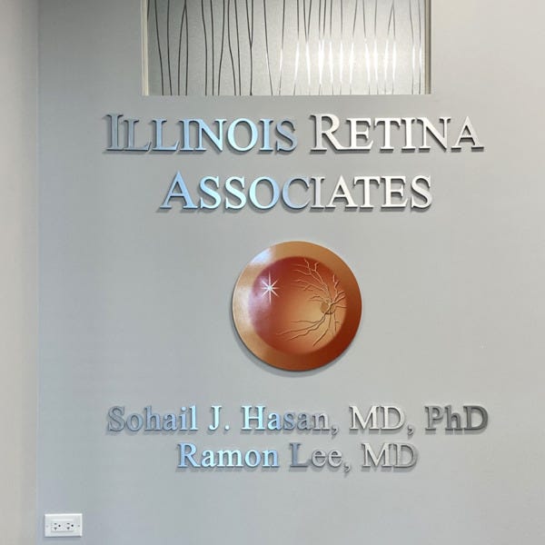 Illinois Retina Dimensional Wall Letters