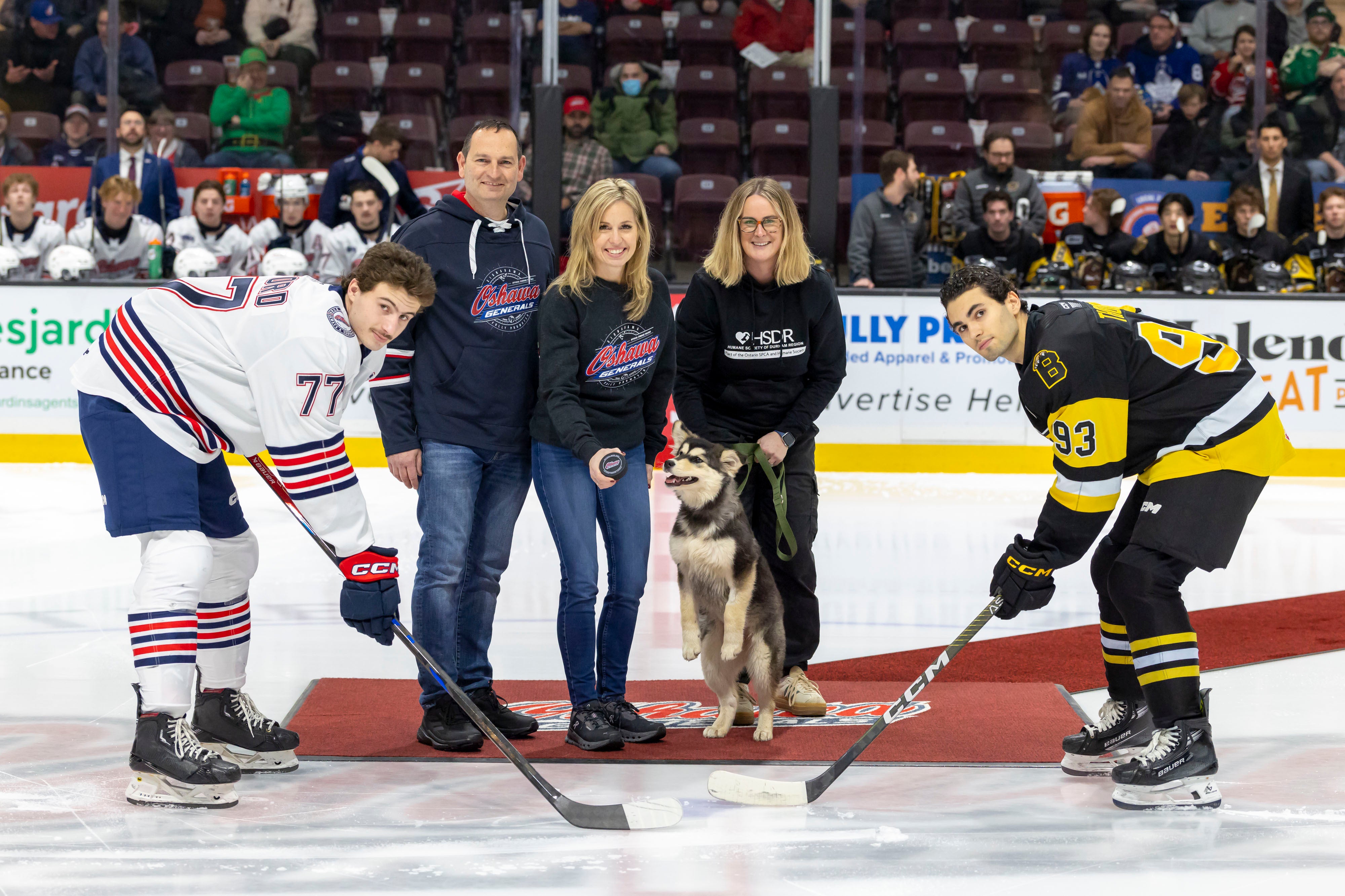 A Night to Remember with the Oshawa Generals & Durham Region Humane Society!