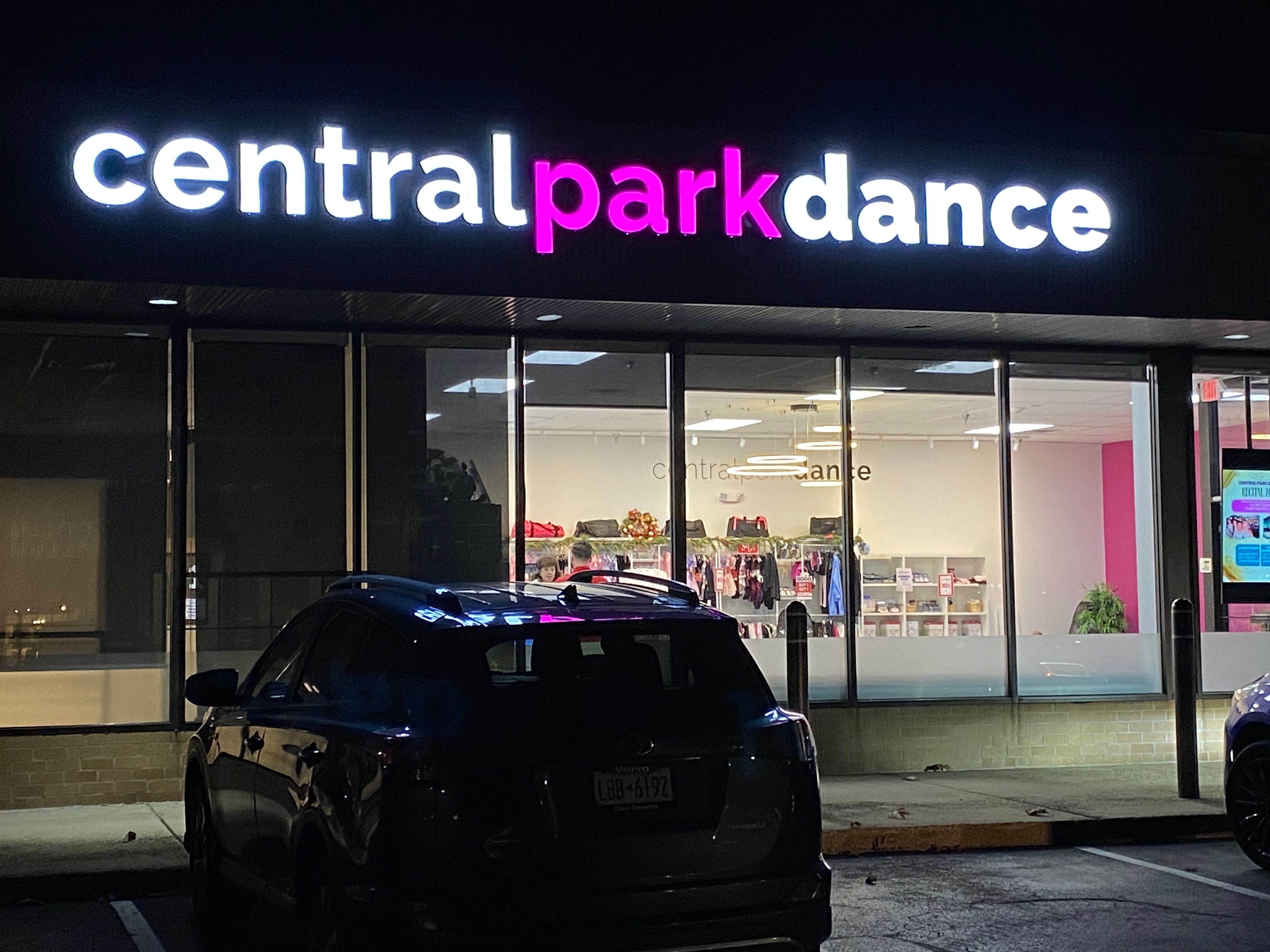 Custom channel letters for Central Park Dance, enhancing visibility and branding with vibrant, professional signage in Hartsdale
