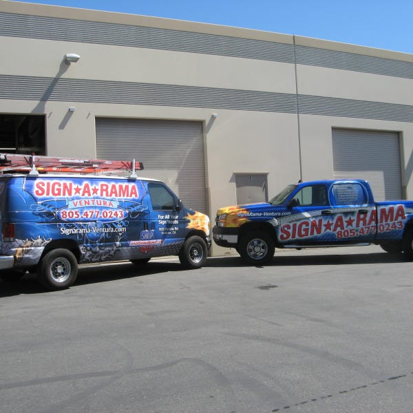 Signarama Custom Fleet Van and Truck Graphics Ventura County