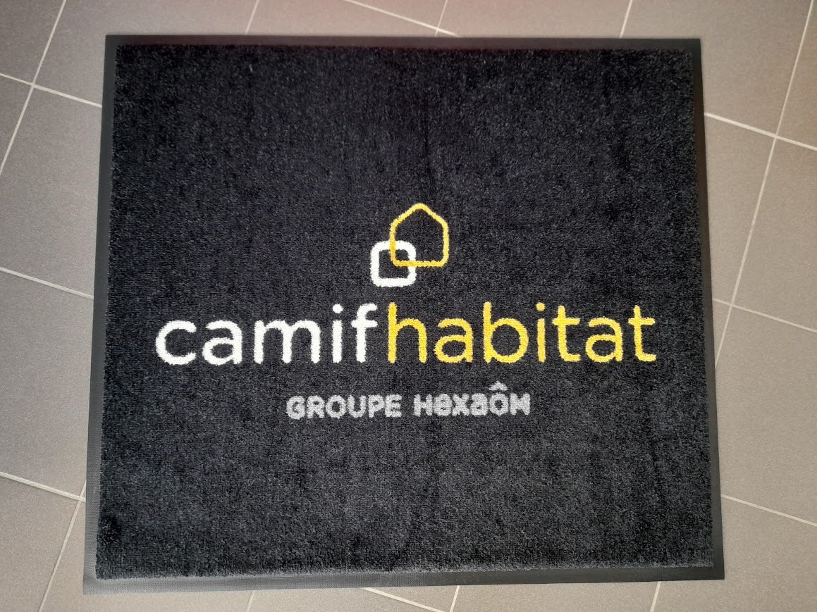 Marquage de Vitrine et Enseigne Drapeau pour Camif Habitat
