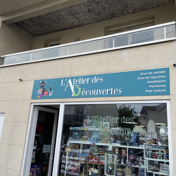 L'enseigne de l'atelier des découvertes