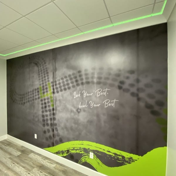Transforming Spaces with Stunning Wall Murals: 4EverYoung Spa in Falls Church