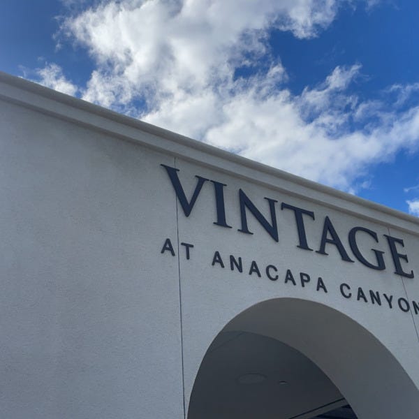 Vintage at Anacapa Building sign created by Signarama, showcasing custom signage design